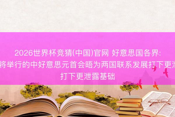 2026世界杯竞猜(中国)官网 好意思国各界: 期待行将举行的中好意思元首会晤为两国联系发展打下更泄露基础