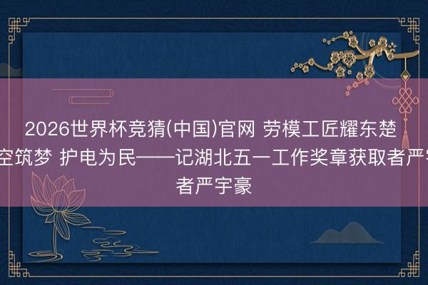 2026世界杯竞猜(中国)官网 劳模工匠耀东楚 | 漫空筑梦 护电为民——记湖北五一工作奖章获取者严宇豪