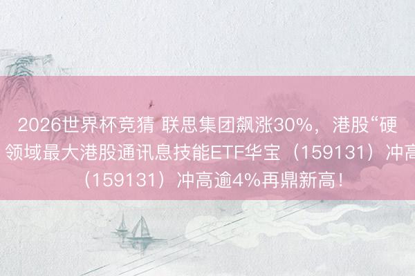 2026世界杯竞猜 联思集团飙涨30%，港股“硬科技”透彻爆发！领域最大港股通讯息技能ETF华宝（159131）冲高逾4%再鼎新高！